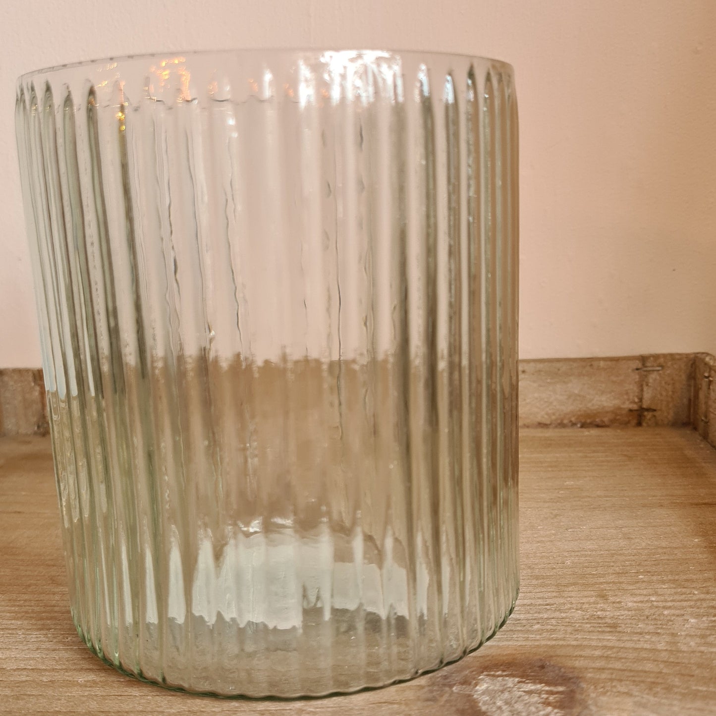 Wide Ribbed Vase