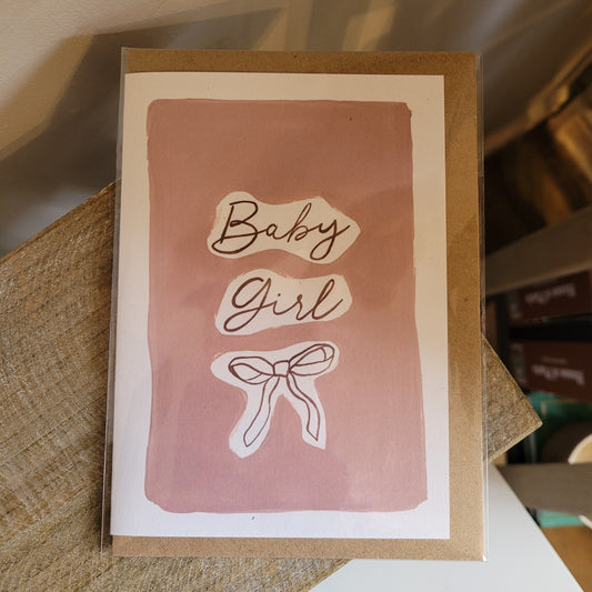 Emily M Art and Design- Baby Girl Card