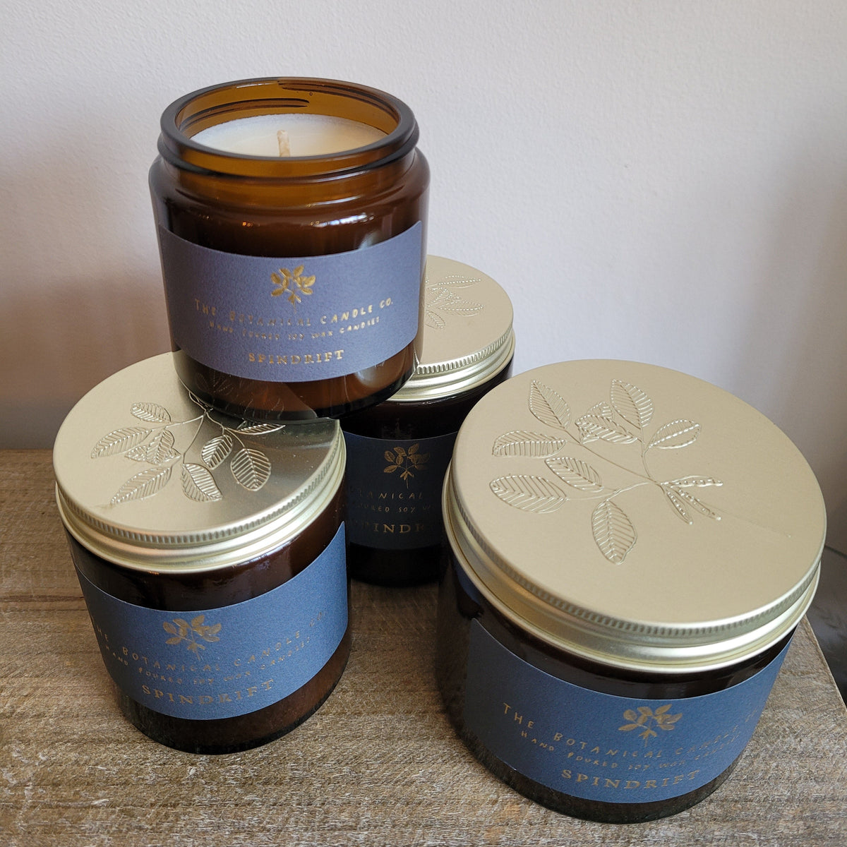 The Botanical Candle Co. Soy Wax Candle- Spindrift
