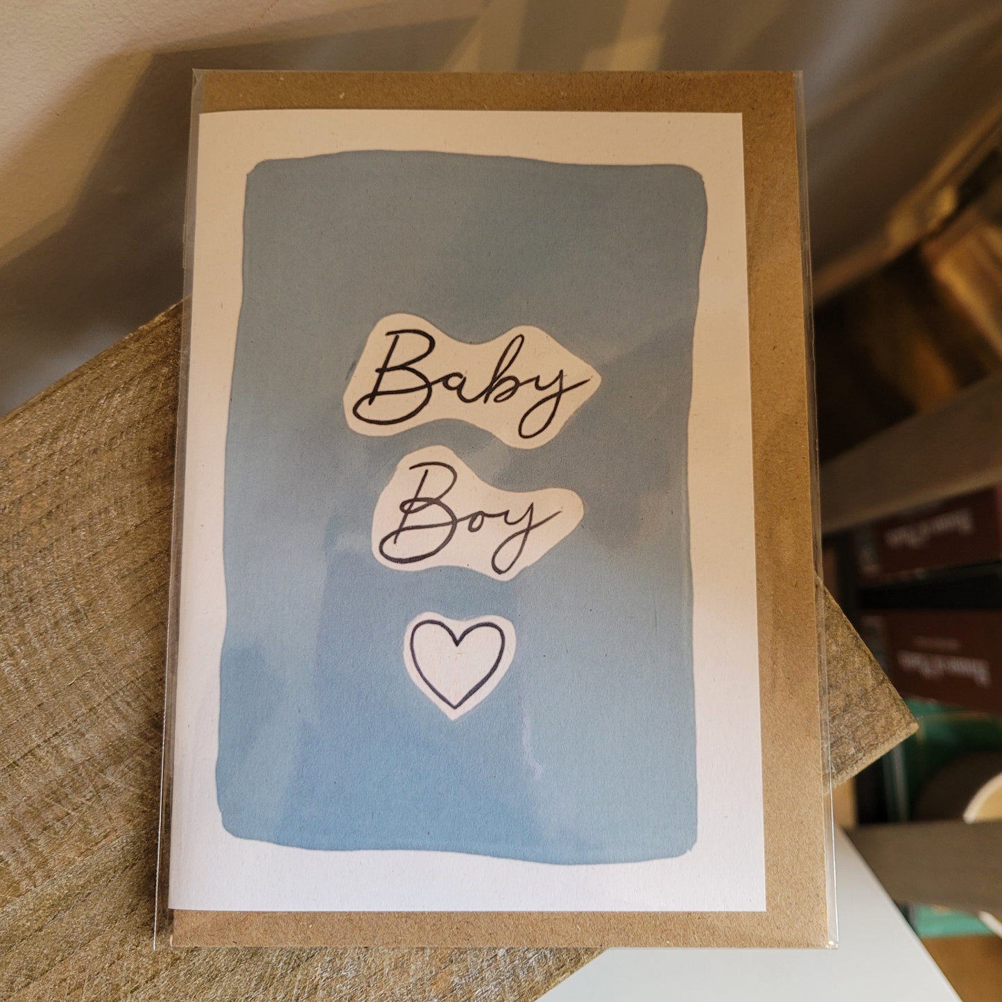 Emily M Art and Design- Baby Boy Card