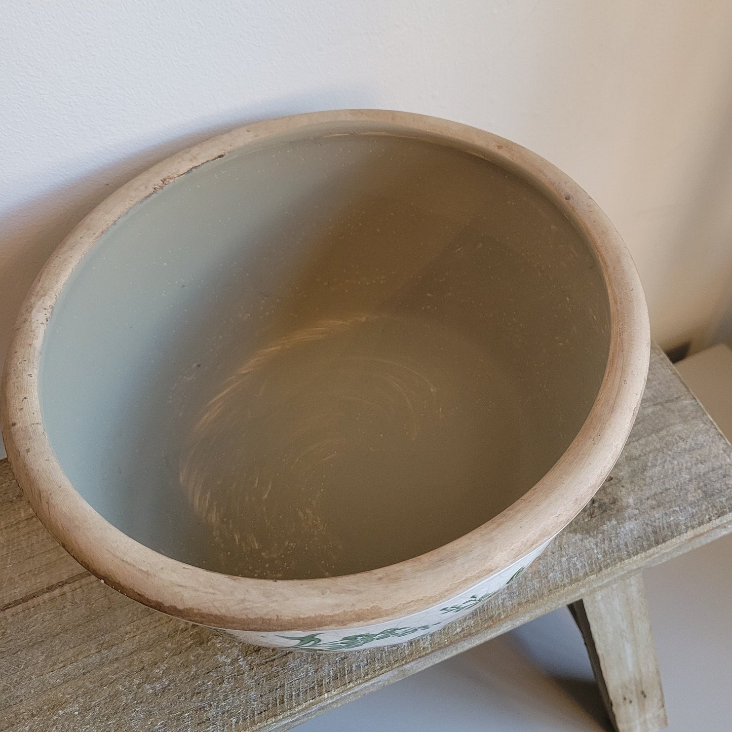 Green Floral Pot