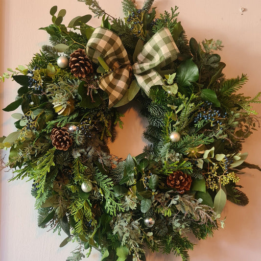 At Home Christmas Wreath Workshop- Soft Noel