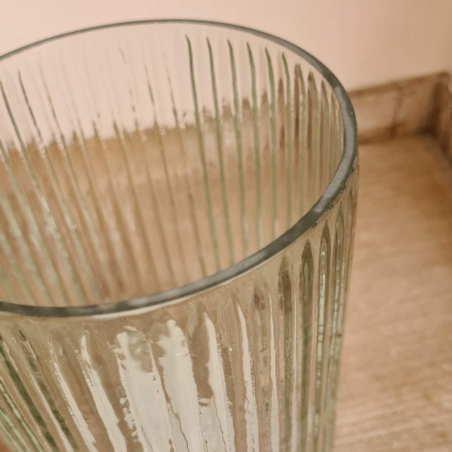 Wide Ribbed Vase