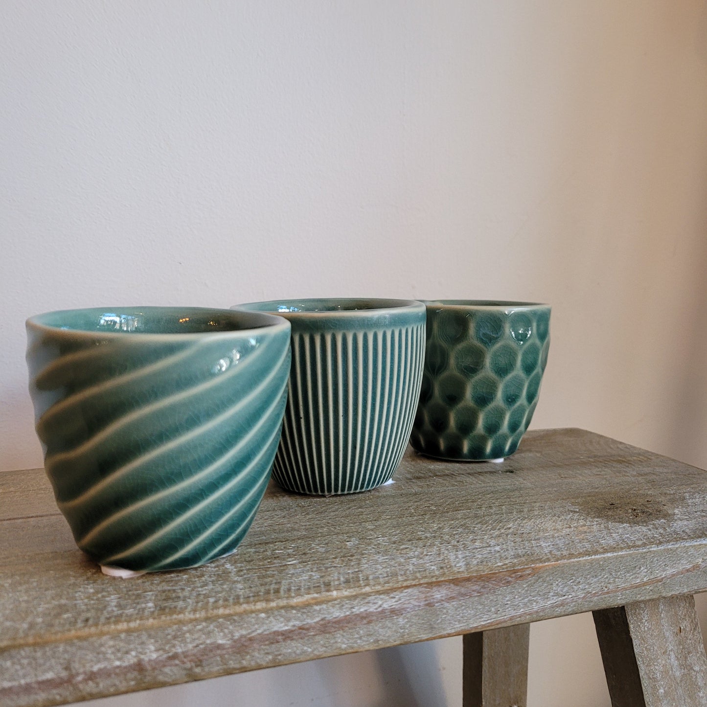 Vania Mini Pot: Teal