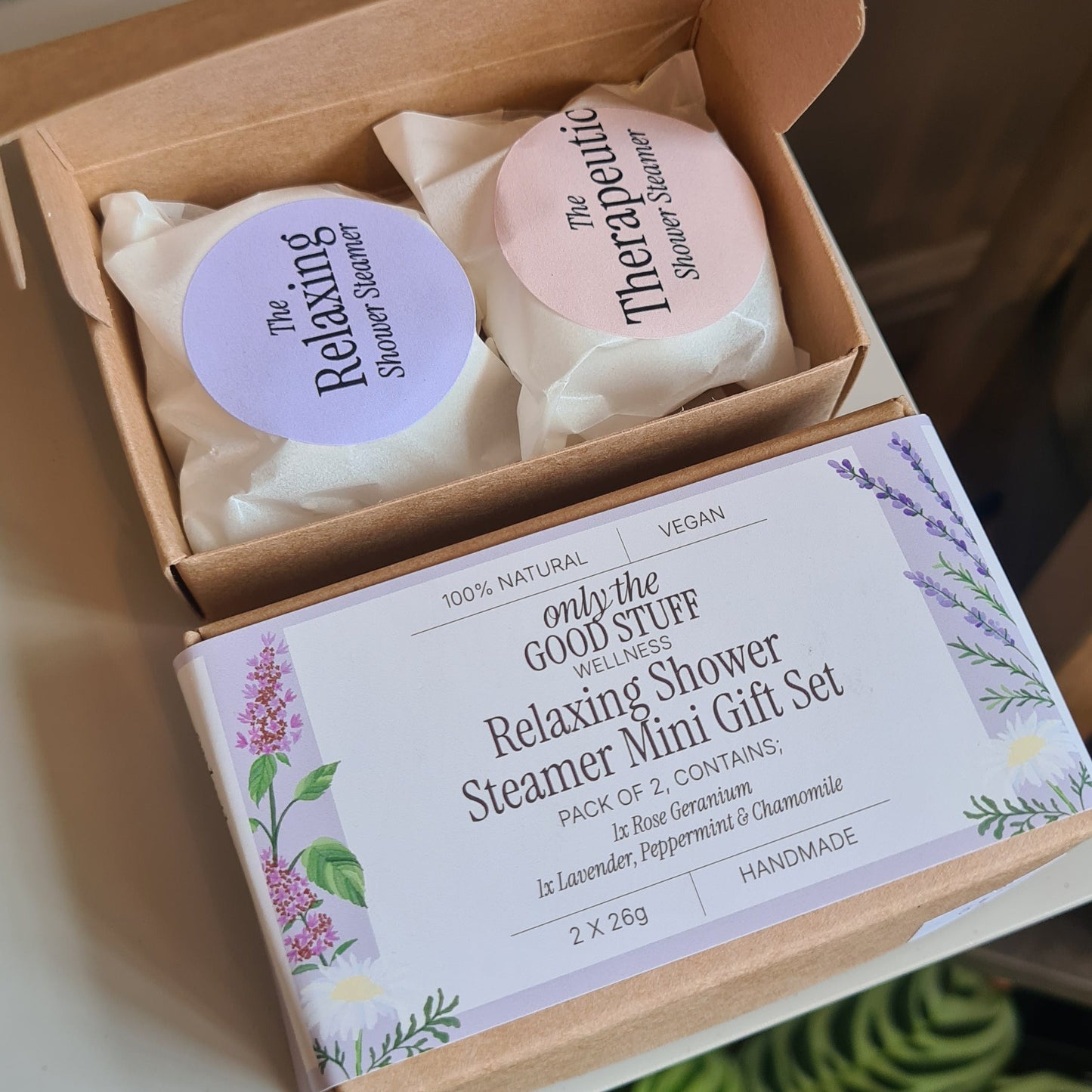 Only The Good Stuff- Shower Steamer (Two Piece Mini Gift Set) Relaxing