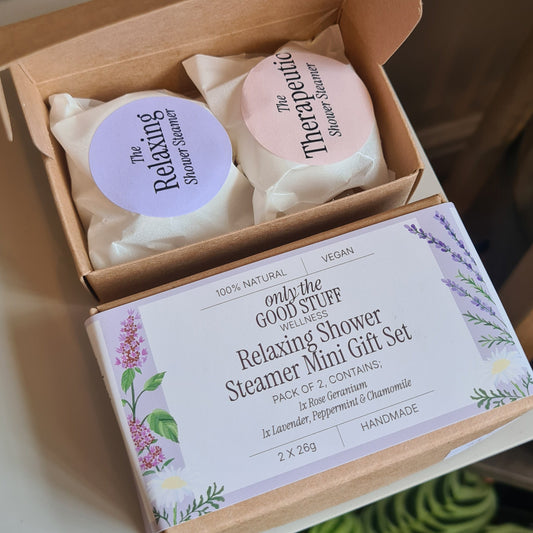 Only The Good Stuff- Shower Steamer (Two Piece Mini Gift Set) Relaxing