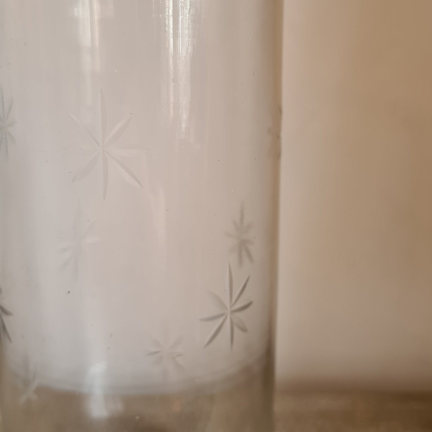 Star Etched Vase