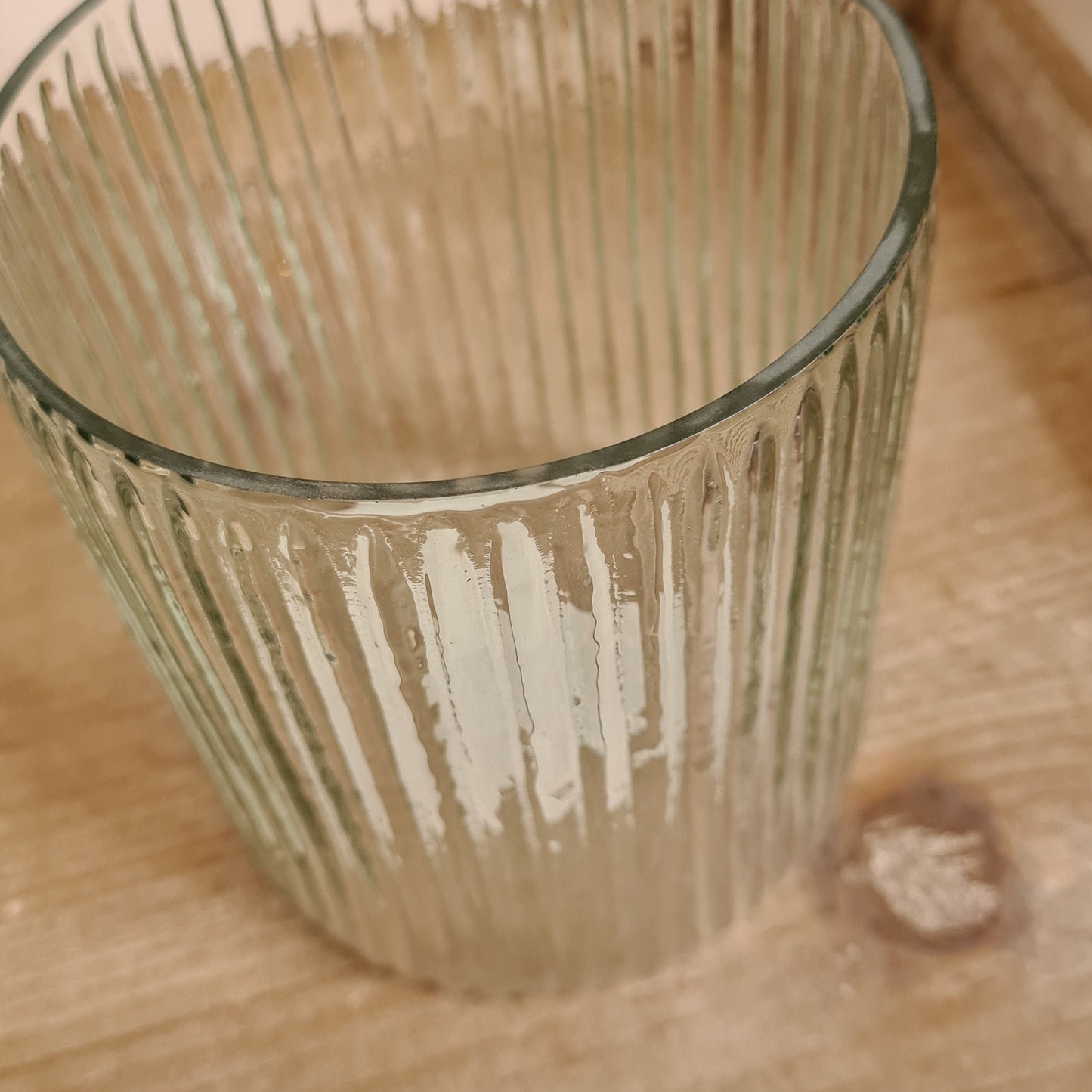 Wide Ribbed Vase