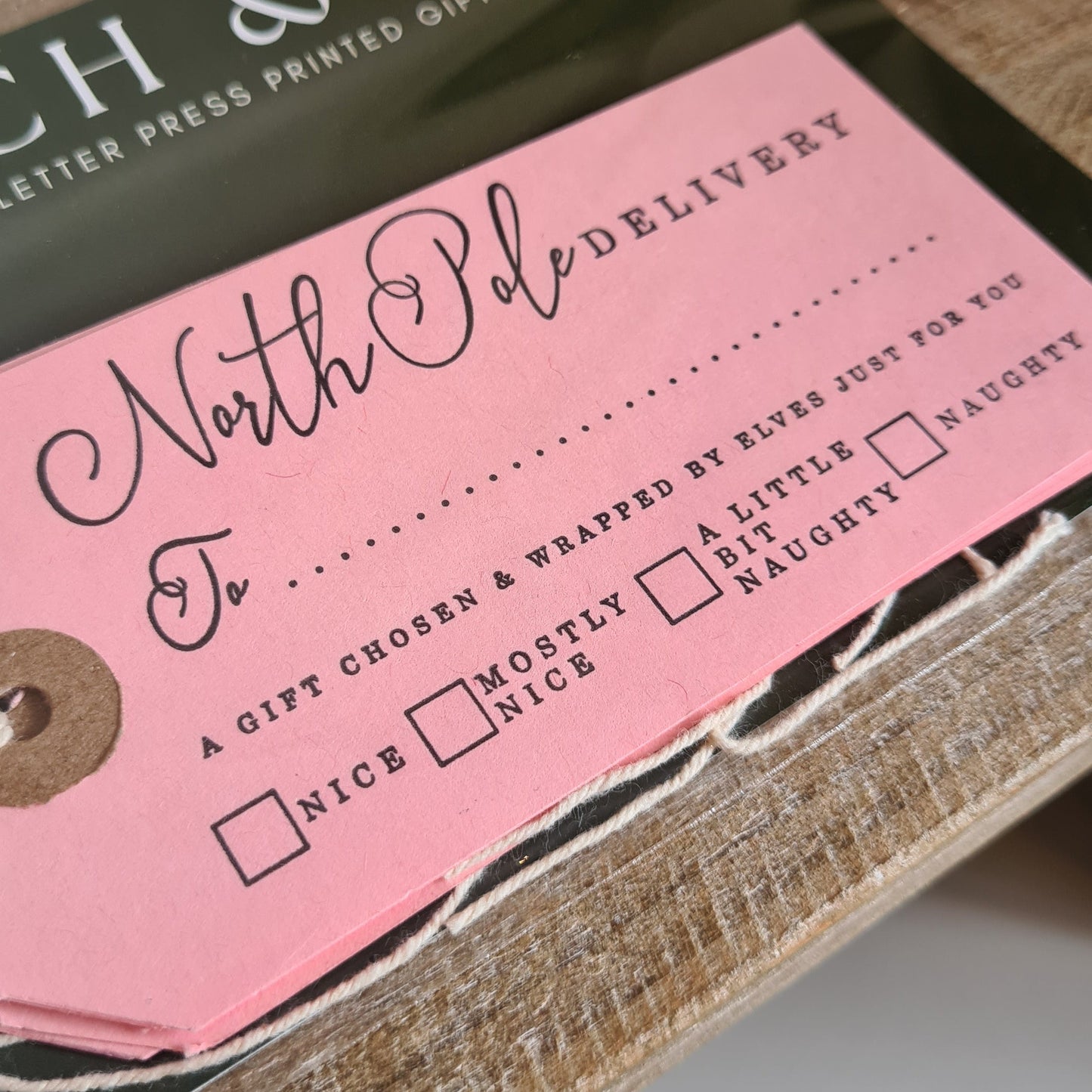 Christmas Letterpress Gift Tags