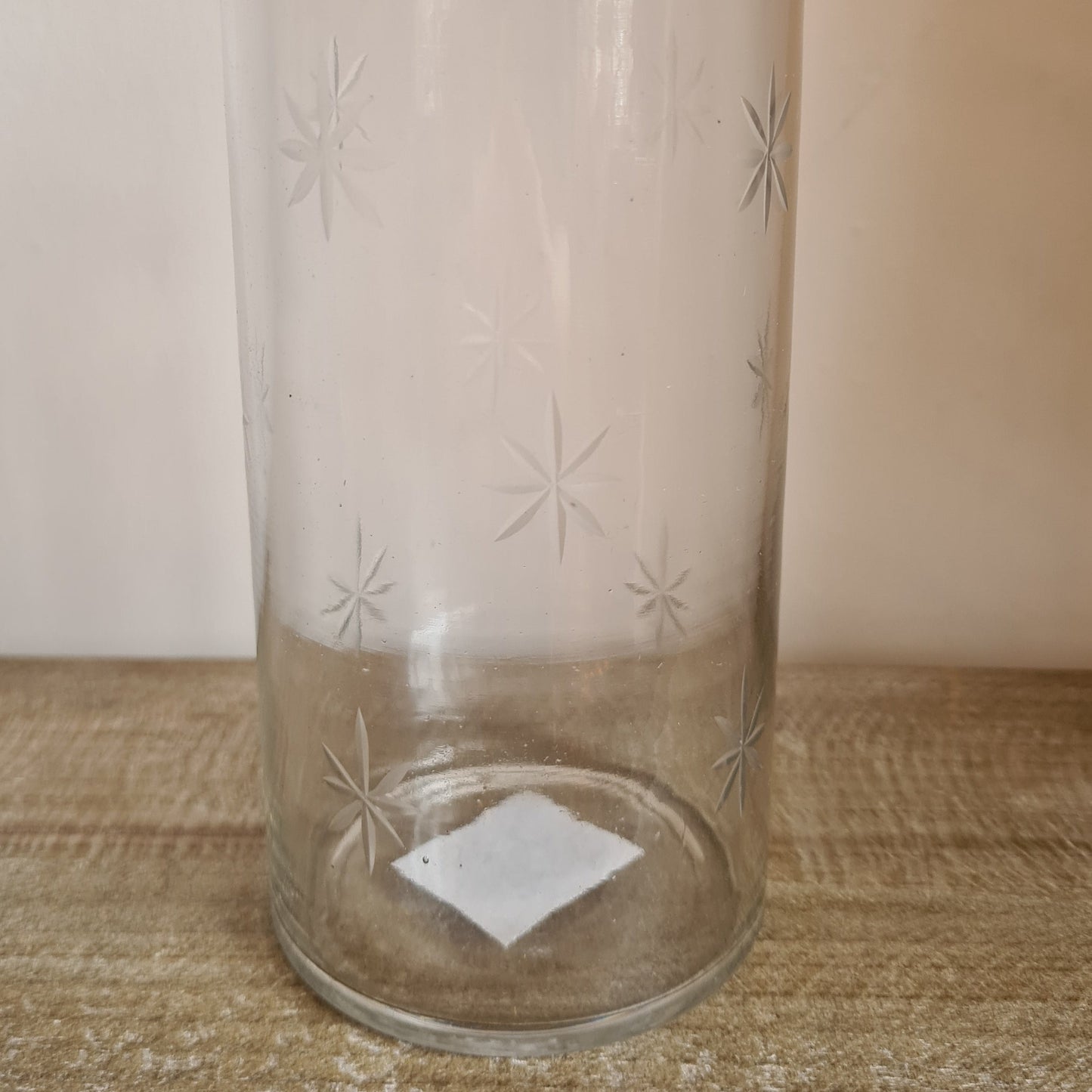 Star Etched Vase
