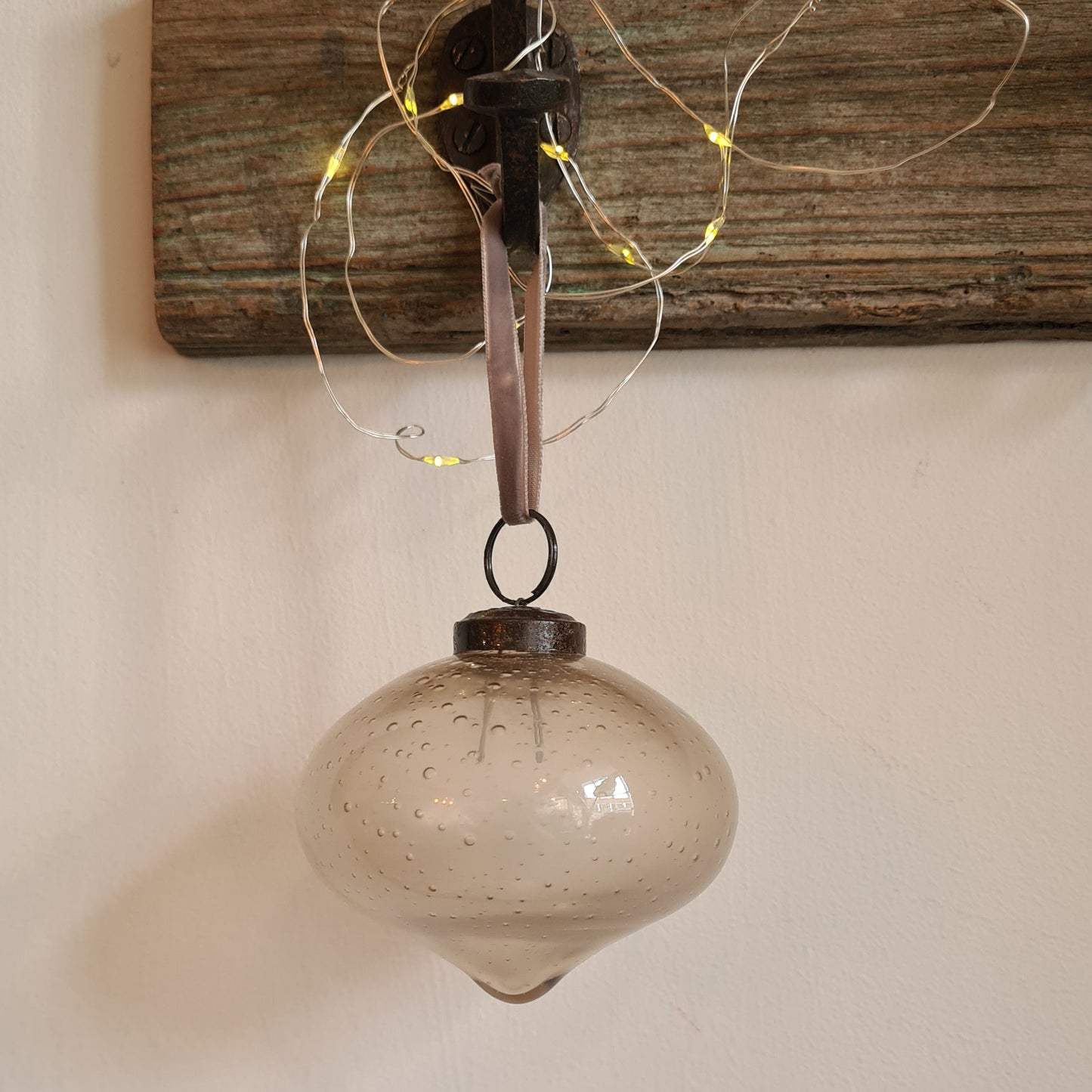 Oakfield Drop Bauble: Truffle