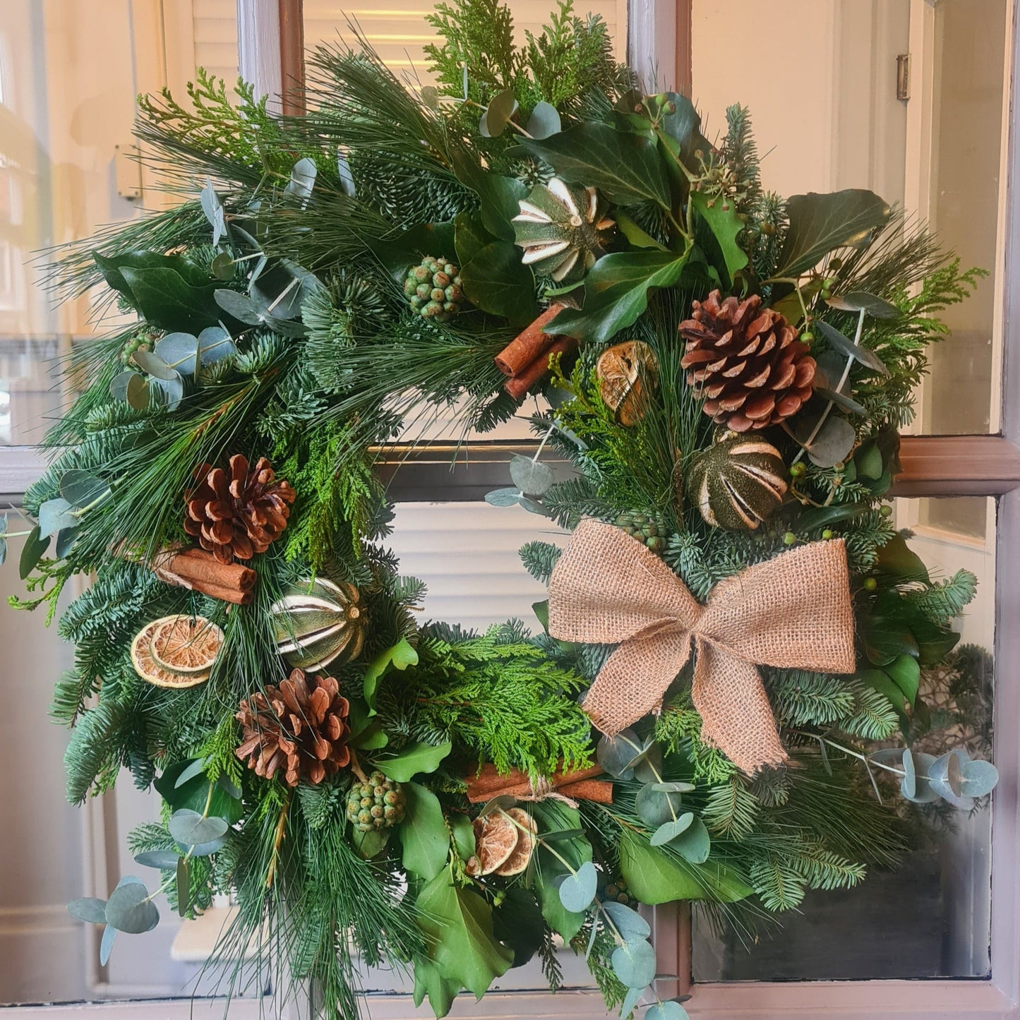 At Home Christmas Wreath Workshop- Naturally Festive