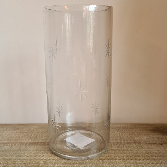 Star Etched Vase
