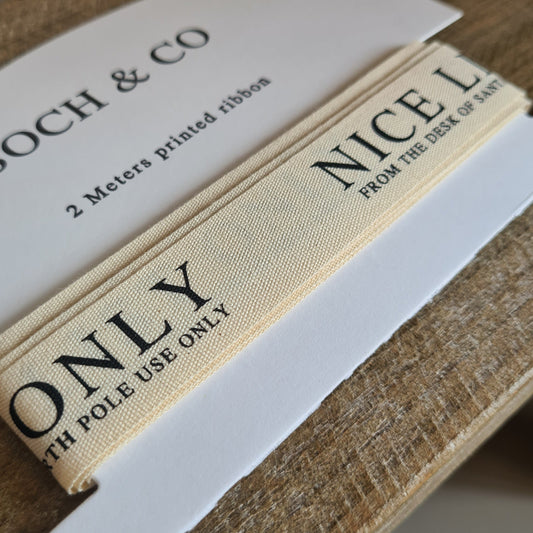 Christmas Ribbon: Nice List