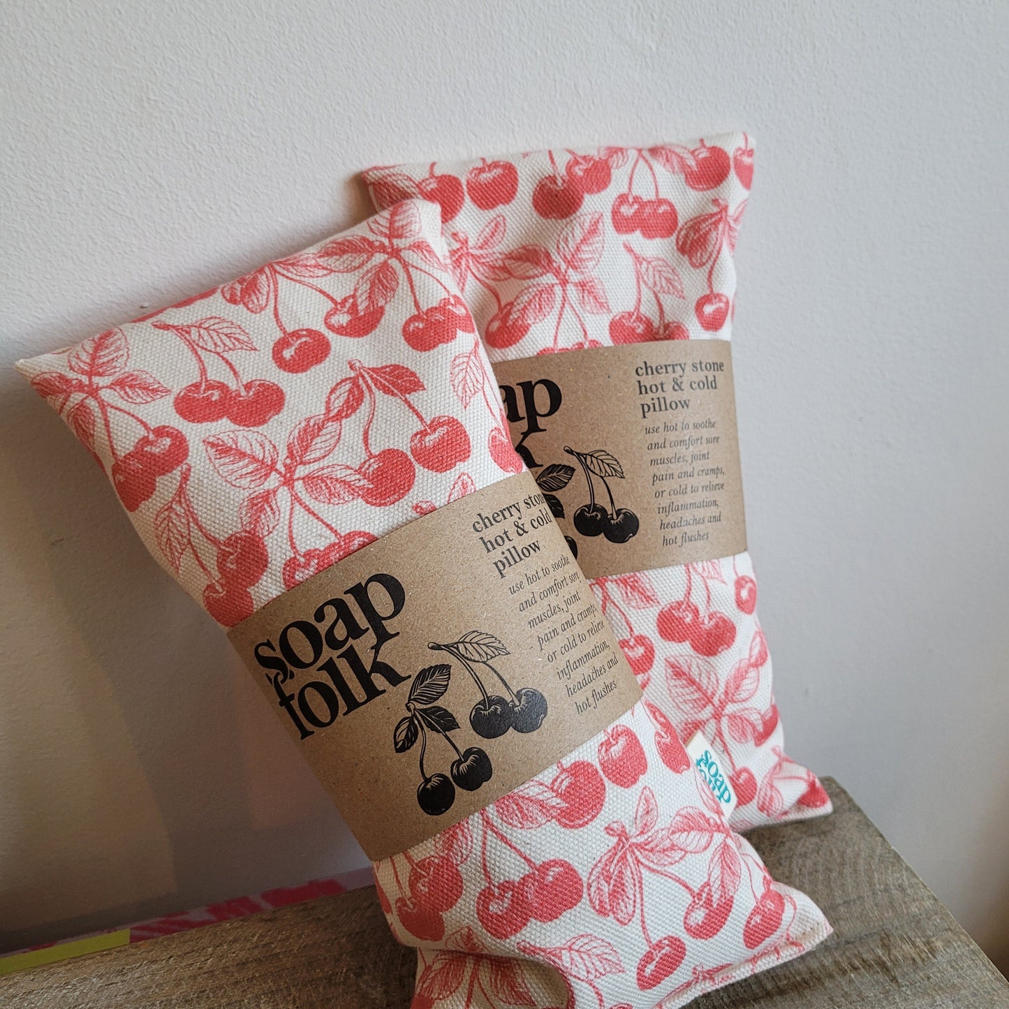 Soap Folk Cherry Stone Hot & Cold Pillow
