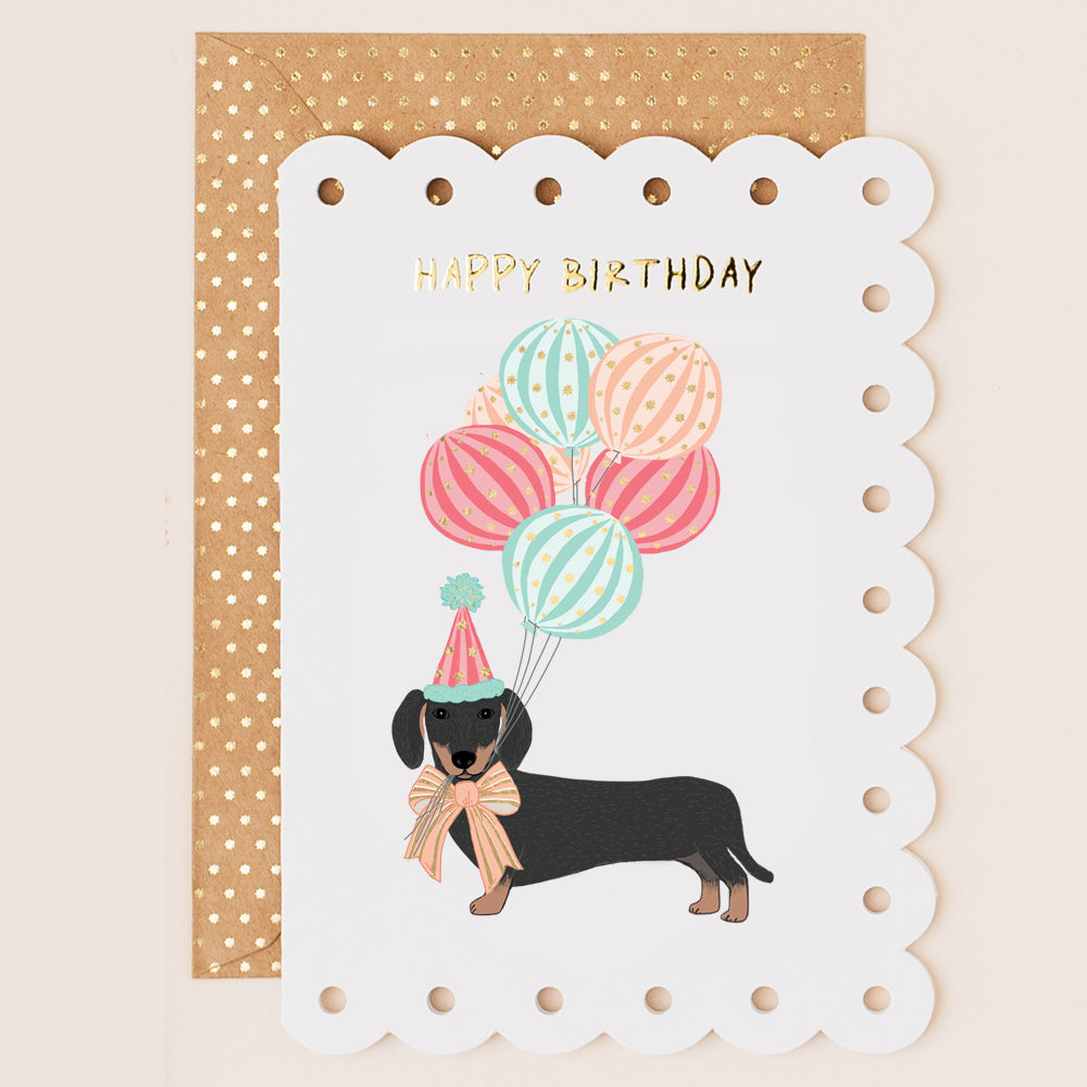 Happy Birthday Sausage Dog Card